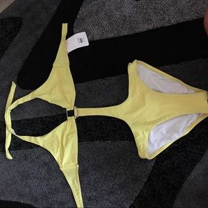 COPY - Yellow one piece bikini SEXY!